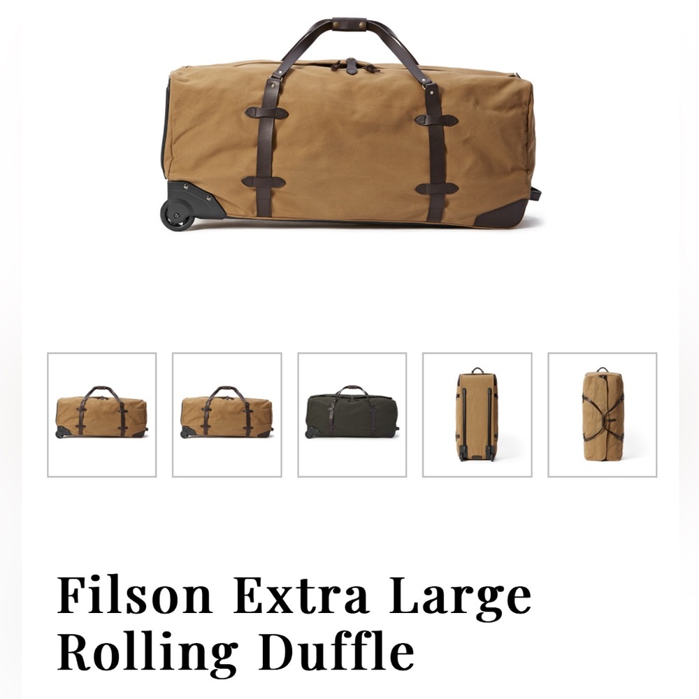 FILSON Extra Large Rolling Duffle Bag